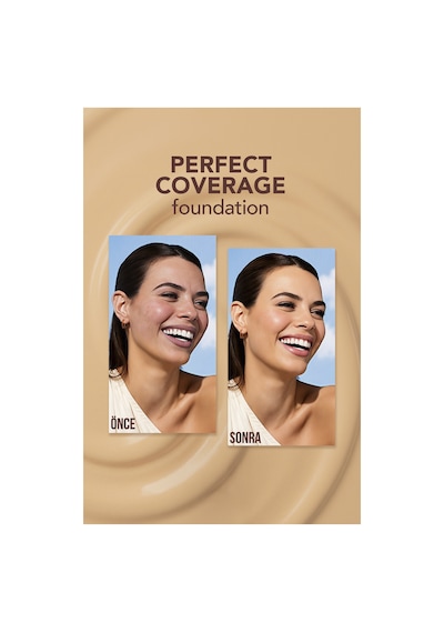 Perfect Coverage Yüksek Pigmentli & Doğal Bitişli Spf30 Fondöten 8682536106788 105prclaınıvry