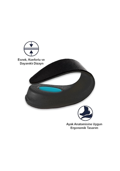 Black Deer Extender 4.5 CM Siyah Boy Uzatıcı Tabanlık - Siyah