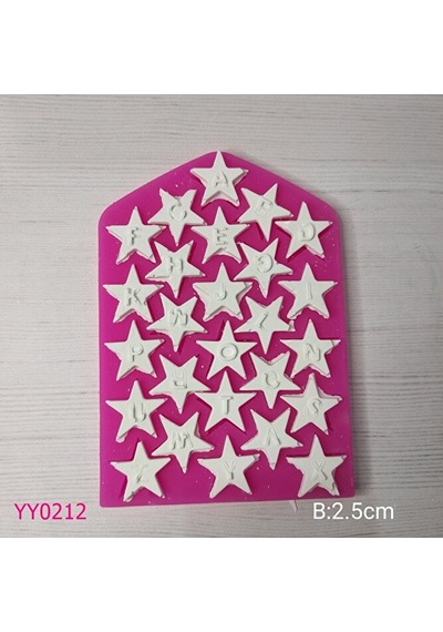 Yy0212 Yıldız Harf Silikon Kalıp