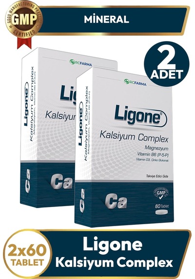 Ligone Kalsiyum Tablet 60'lı 2 Adet
