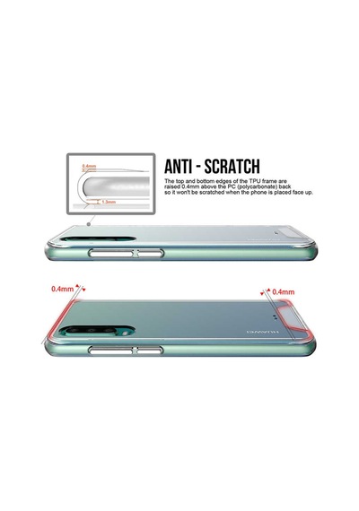Huawei P30 Kilif Seffaf Sararmaz Gard Silikon 391288101