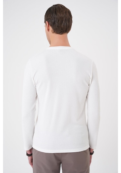 Efor Ts 887 Slim Fit Beyaz T-shirt Beyaz