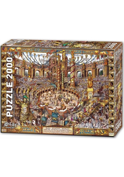 1100981 Erkekler ve Kadınlar Savaşı 2000 Parça Puzzle ,Star