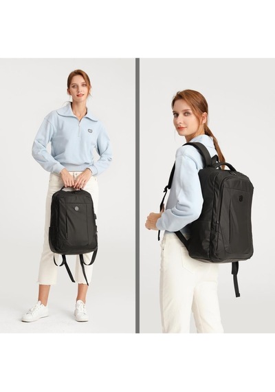Smart Bags Gumi Kumaş Uniseks Büyük Boy Sırt Çantası 8660 Gri