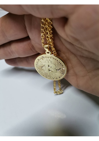 Bitcoin Kolye Altın