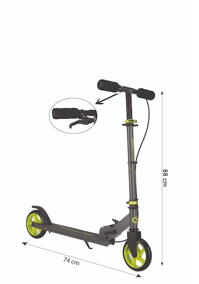 Cool Wheels 8 + Yaş Frenli Scooter / Neon Sarı