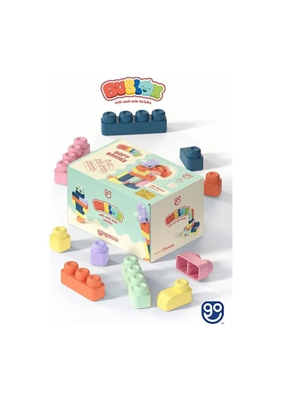 Yumuşak Yapı Blokları 48 Prc - Bublox Soft Bricks - Yumuşak Yapı Blokları
