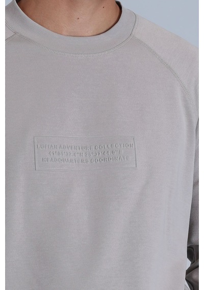 Lufian Lınes Erkek Sweatshirt Taş Taş 112030149100190 Taş