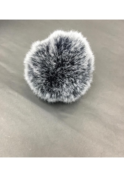 Ponpon / Yumoş Ponpon 7 Cm Siyah Kırçıllı
