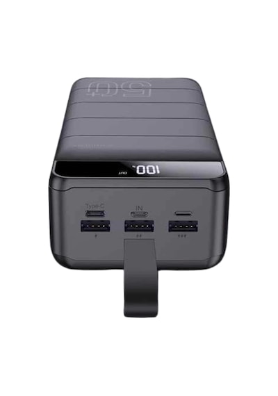 Powerbank Çoklu Şarj Girişi 50.000 Mah Taşınabilir Dijital Göstergeli Çok Renkli