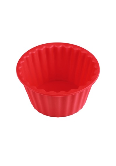 3pcs Dev Büyük Silikon Kek Kek Kalıbı Üst Cupcake Fırın Seti Pişirme Kalıbı Renk: Kırmızı Çok Renkli