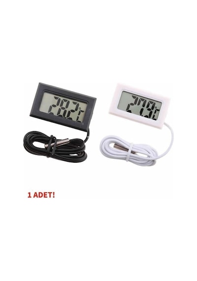 Sıcaklık Isı Termometresi Mini Dijital Isı Ölçer Ntc Sensör -50c 110c Buzdolabı Akvaryum Oda