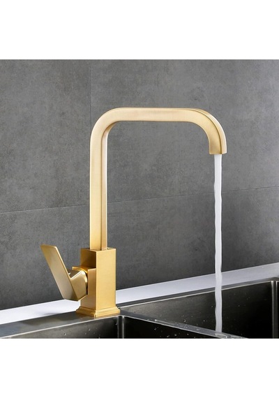 Mutfak Eviye Bataryası Mat Gold Renk Modern Yeni İthal