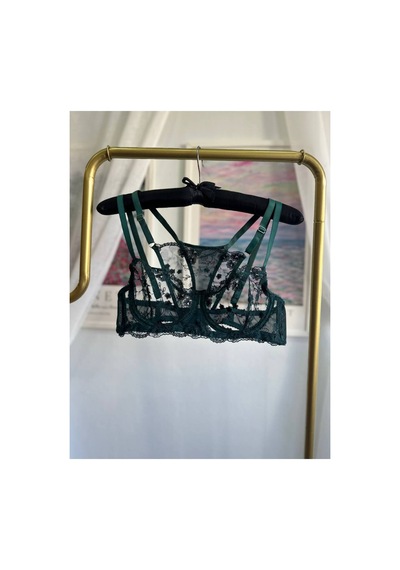 La Linaa Kadın Dantelli Bralet Sütyen Şık İç Çamaşır Takımı Transparan Seksi İç Giyim Koyu Yeşil - 591611016 Koyu Yeşil La Linaa Kadın Dantelli Bralet Sütyen Şık İç Çamaşır Takımı Transparan Seksi İç Giyim Koyu Yeşil - 591611016 Koyu Yeşil