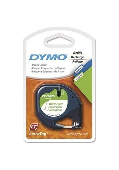 Dymo 721510 59421 Şerit Letratag Kağıt 12 MM x 4 M Beyaz