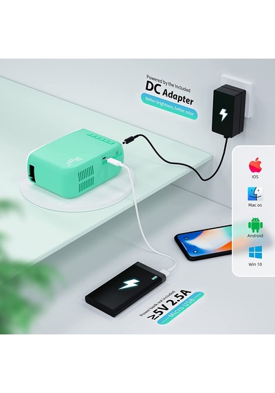 Jenerik Mini Projektör Ev Sineması Taşınabilir Yükseltme 1080P Desteklenir