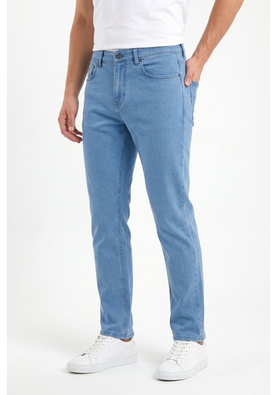 Dynamo Erkek Klasik Kalıp Jeans Pantolon 1701 Bgl-st05355 Buz Mavi