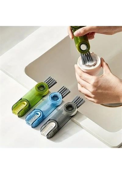 Outdoor Outlet 3 Fonksiyonlu Pratik Şişe Temizleme Fırçası Mutfak Banyo Araç İçin Çok Amaçlı Fırça