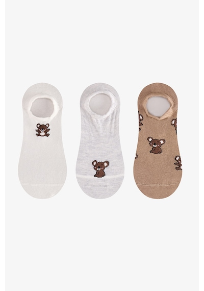 Penti Kahve Little Bear 3 Çift Sneaker Çorap