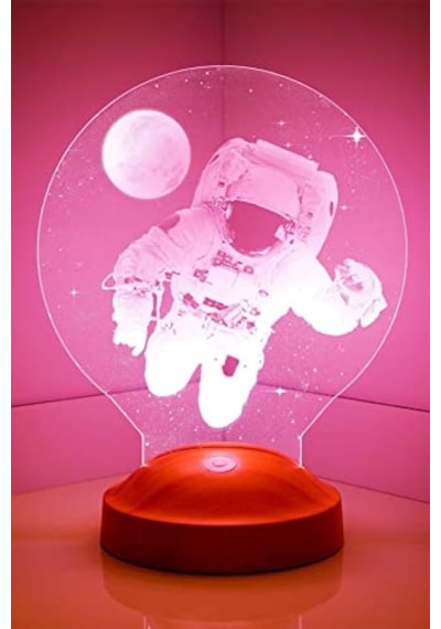 Boyutlu 3d Görünümlü Astronot Led Lamba Genel
