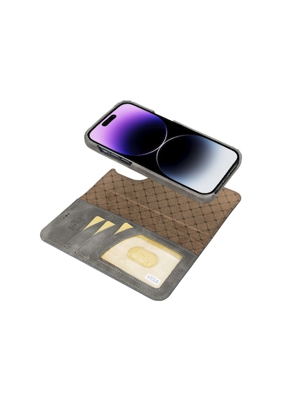 Bouletta Apple İphone 14 Pro Max Uyumlu Deri Kılıf Mw36 Rst1