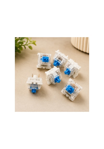Mavi Mekanik Klavye Blue Switch Tactile Klik Sesli Yedek Tuş 6 Adet