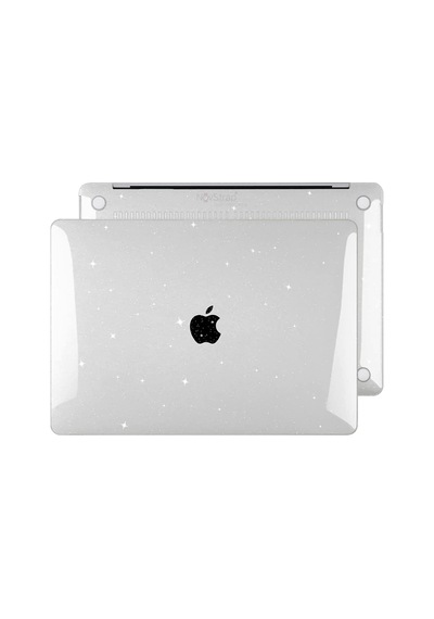Apple Uyumlu MacBook Pro 13" M1 Çip A2338 A1706 A1708 A1989 Parlak Simli Kılıf
