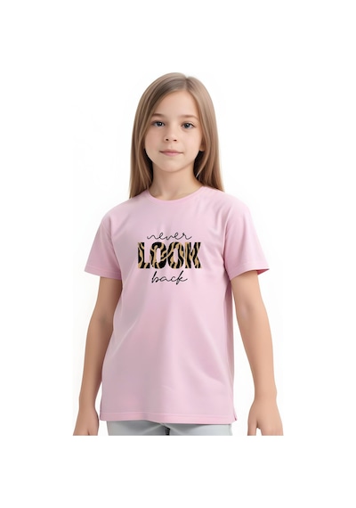 Fyk Kids Kız Çocuk Look Baskılı Tişört Pembe