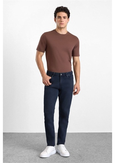 Süvari Petrol Mavi Slim Normal Bel Denim Pantolon Sdn2016600014-pet1