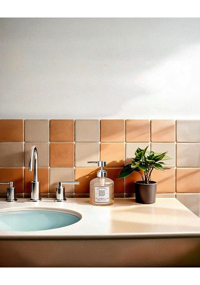 Cam Sıvı Sabunluk - Banyo Mutfak Sabunluğu - Retro Series - 400 Ml 001