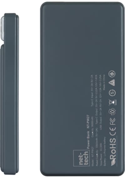 Nettech NT-PW27 25 W 3 Çıkışlı 9000 Mah Taşınabilir Powerbank