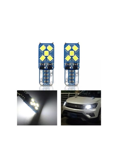 T10 Led 10 Ledli Mini Yassı Park Plaka İç Aydınlatma Beyaz 2 Adet