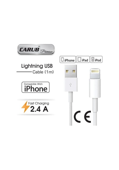 Carub Şarj Kablosu Usb İphone 1mt Uyumlu