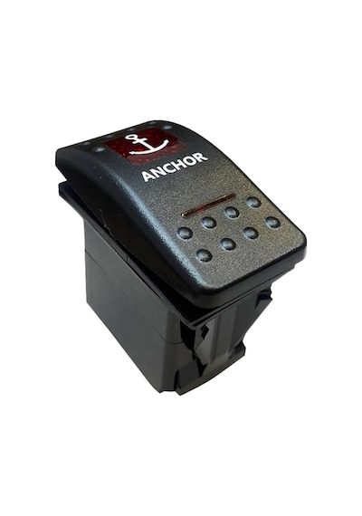 Ayt Çapa Irgatı Sembollu Işıksız Araç On Off Aç Kapa Yaylı Anahtar Düğme Oto İçin 12-24 Volt Switch 3 Pinli