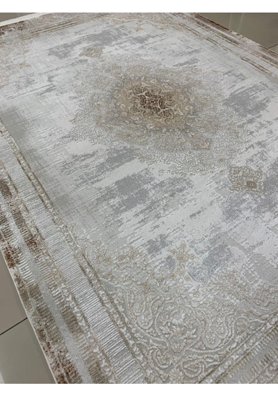 Merinos Halı Therapy 79820 020 Serisi Akrilik Salon Oturma Yatak Odası Halısı Krem - Kiremit