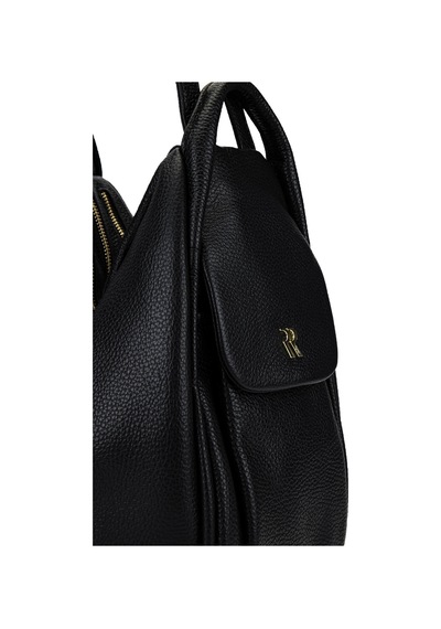 Bruno Shoes Bruno Rossi Bag Kadın Hakiki Deri Siyah Sırt & Omuz Çantası 1048 Mlx14g Bn Cnt Sk25-26 Nero Siyah