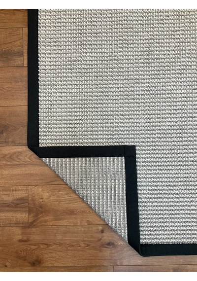 Saraz Halı Kumaş Bordür Gri Bukle Antrasit Bordür Halı Salon Koridor Mutfak Çocuk Odası Halısı Kilim S267 Gri - Antrasit