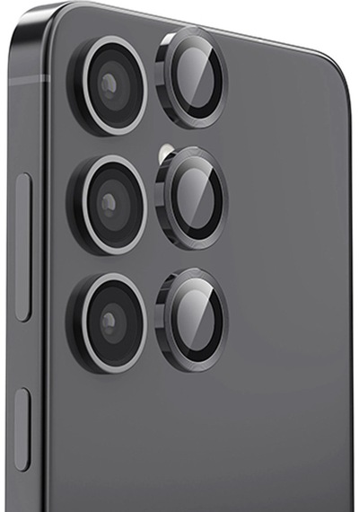Samsung Samsung Uyumlu Galaxy S24 Fe Raze Metal Kamera Lens - Siyah Diğer