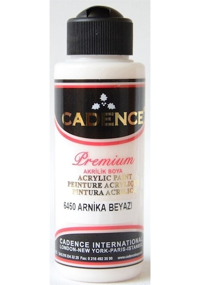 Cadence Akrilik Boya 120Ml(Cc) 6450 Arnika Beyazı