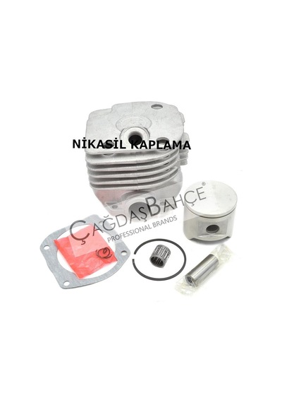 Husqvarna 365 Testere Nikasil Silindir Piston Set Kare Boğaz 48mm