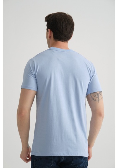 Shooter Sportwear Shooter Erkek Pamuklu Esnek T-shirt Standart Kalıp Minimal Logolu Bebe Mavisi Shooter Sportwear Shooter Erkek Pamuklu Esnek T-shirt Standart Kalıp Minimal Logolu Bebe Mavisi