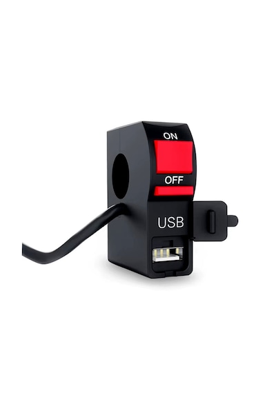 Motosiklet Telefon Usb Şarj Aç Kapa Düğmesi