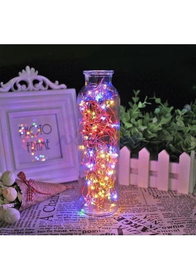 3 M 3 Fonksiyonlu Yılbaşı Çam Ağacı & Ev Süsleme RGB Pilli Peri Led Dekoratif Aydınlatma