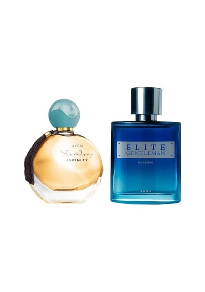 Avon Elite Gentleman Erkek Parfüm EDT 75 ML + Far Away Infinity Kadın Parfüm EDP 50 ML