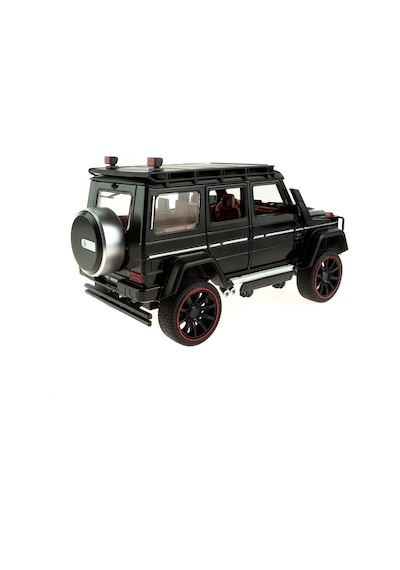1:16 Ölçek Metal Model Suv Araba Çek Bırak Işıklı Sesli Siyah