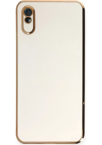 Newface Xiaomi Redmi 9a Kılıf Volet Silikon - Beyaz