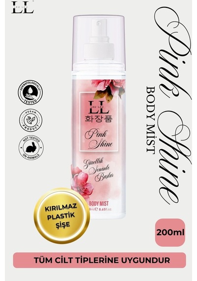 Pink Shine & Radiant Glamour Yüksek Kalıcılıklı Vücut Parfümü & Body Mist 200 Ml