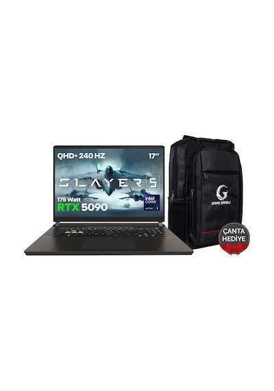 Game Garaj Slayer5 9XL-5090 C1 Ultra 9 275HX 32 GB 1 TB SSD RTX5090 17" Free Dos Dizüstü Bilgisayar