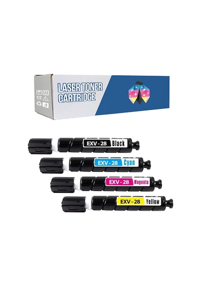 Safir Toner Canon İmagerunner Advance C5051c-exv-28 Cmyk 1 Set Uyumlu Toner