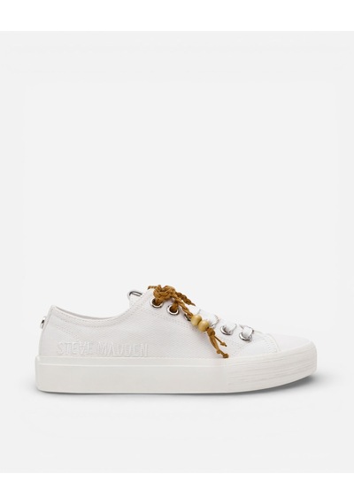 Steve Madden Doubles Wht Canvas Kadın Wht Canvas Sneakers Doubles Beyaz